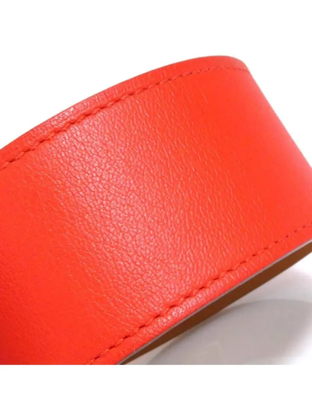 Auth Hermes Intense Bracelet Red #302652H30B